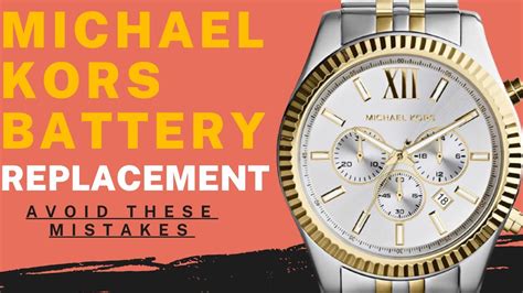 michael kors watch battery life